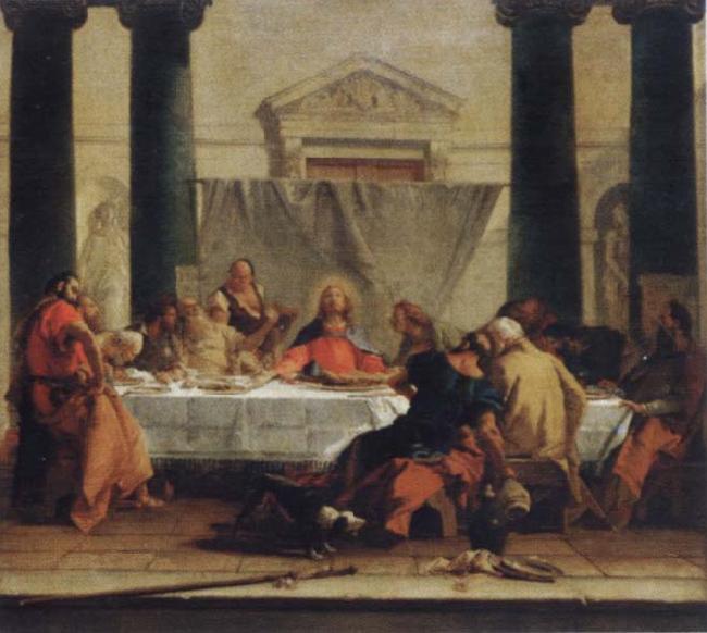 Giambattista Tiepolo Muse most par Giambattista Tiepolo the last Abendmabl oil painting image
